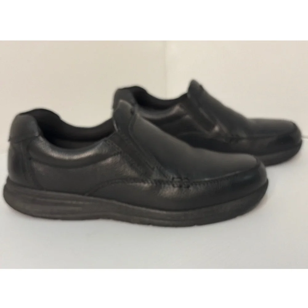 Nunn Bush Mens 8.5W Black Leather Slip On Comfort Gel Memory  display picture 2